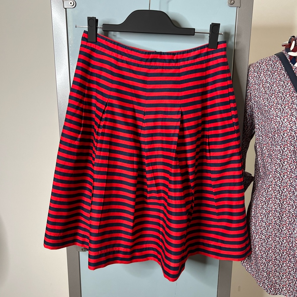 J. Crew Factory Striped Cotton Skirt - Picture 4 of 9